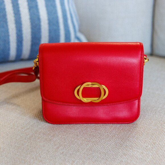 Stuart Weitzman Gabriella Red Leather crossbody bag - Picture 2 of 12